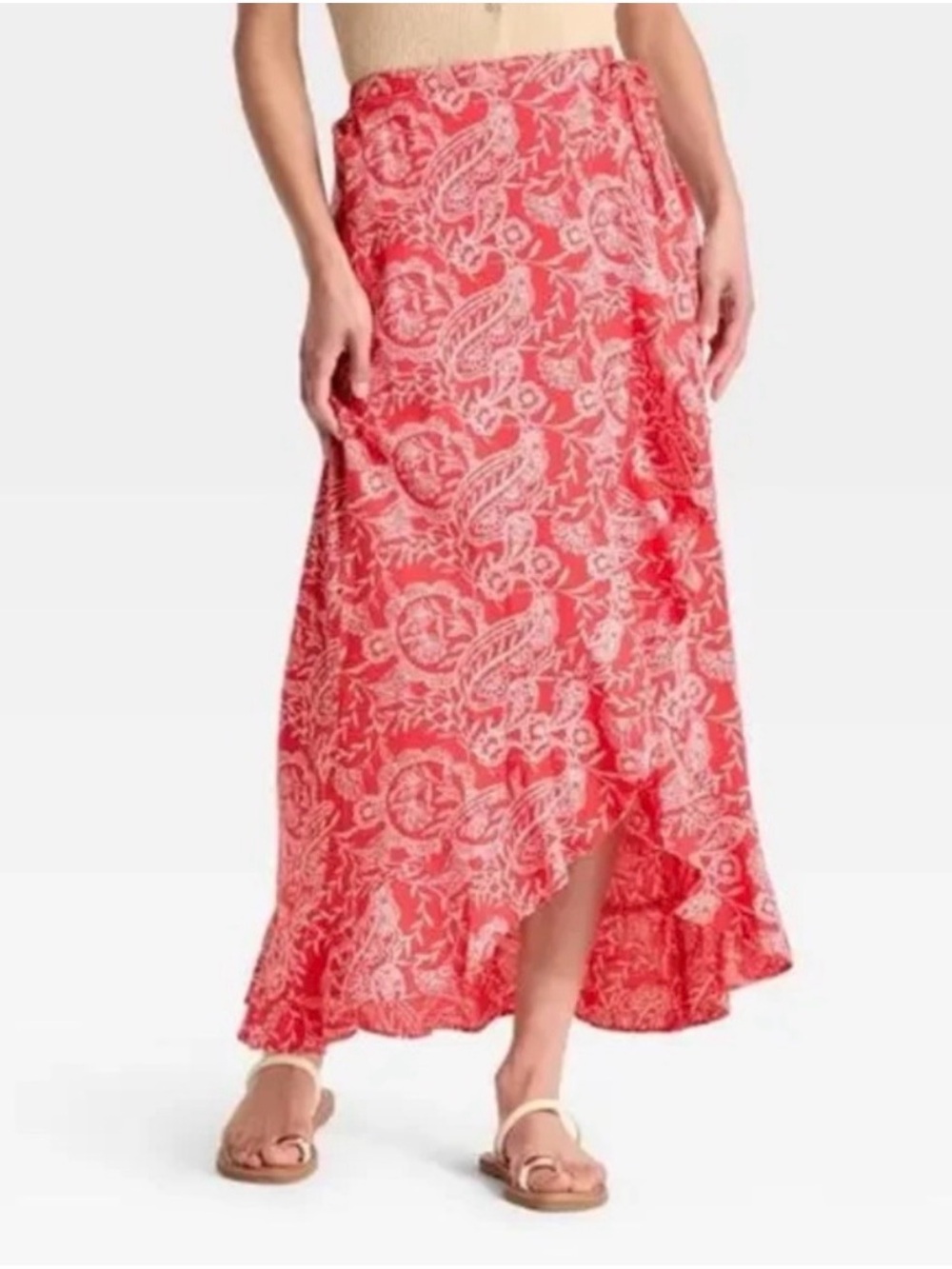 Universal Thread Paisley Wrap Maxi Skirt